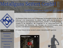 Tablet Screenshot of metallguss-seifert.de